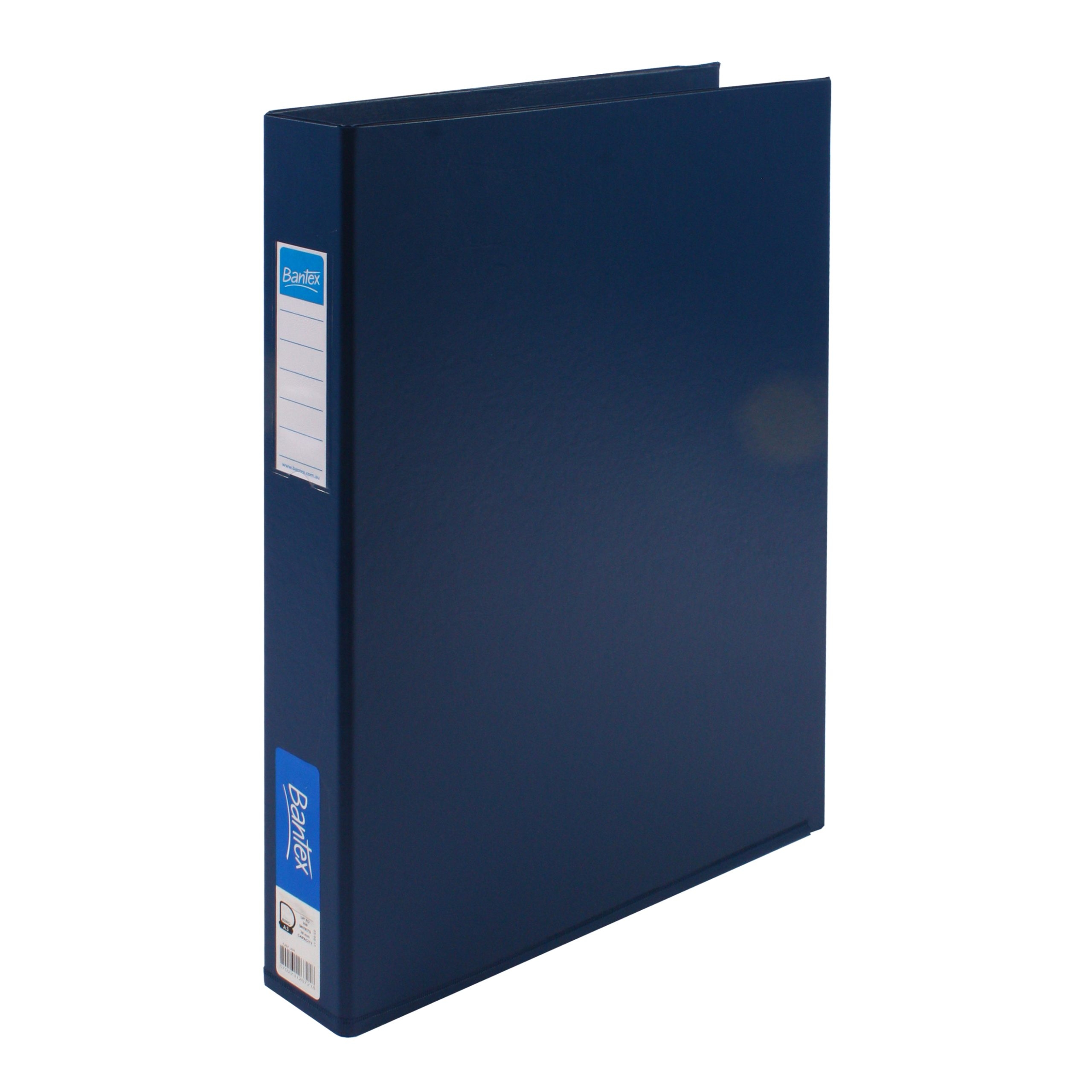 PVC Binder A3 4 Ring 38mm Upright Blue