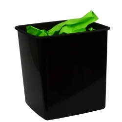 Waste Paper Bin Recycled Italplast 15L Black