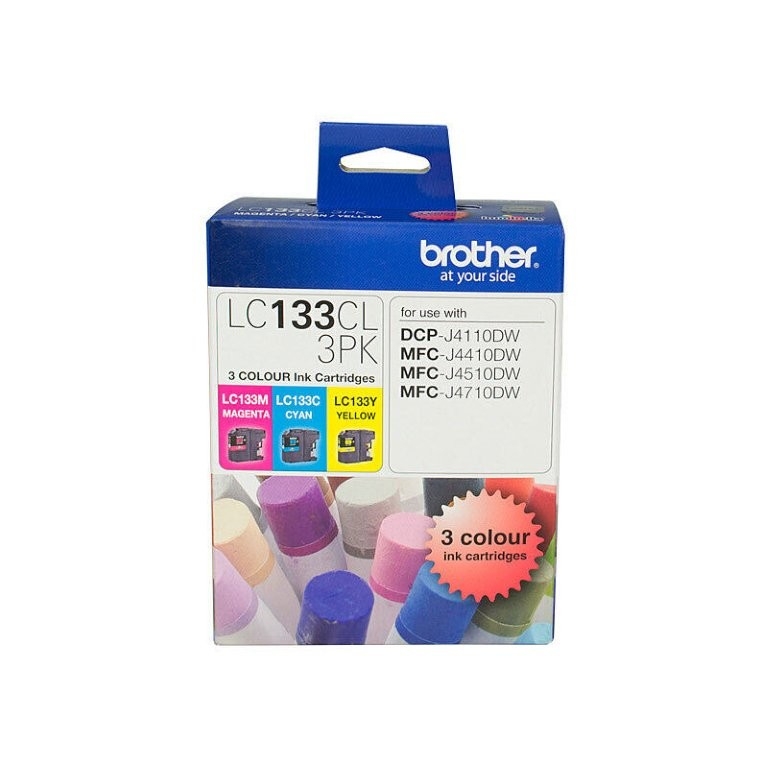 Brother LC133 CMY Colour Pack - up to 600 pages per colour