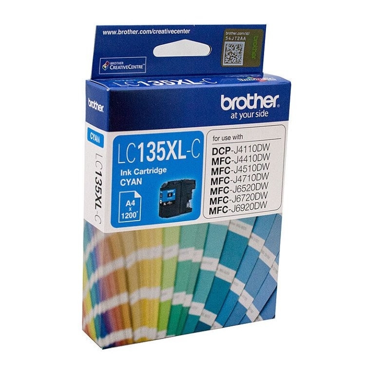 Brother LC135XL Cyan Ink Cart - up to 1200 pages
