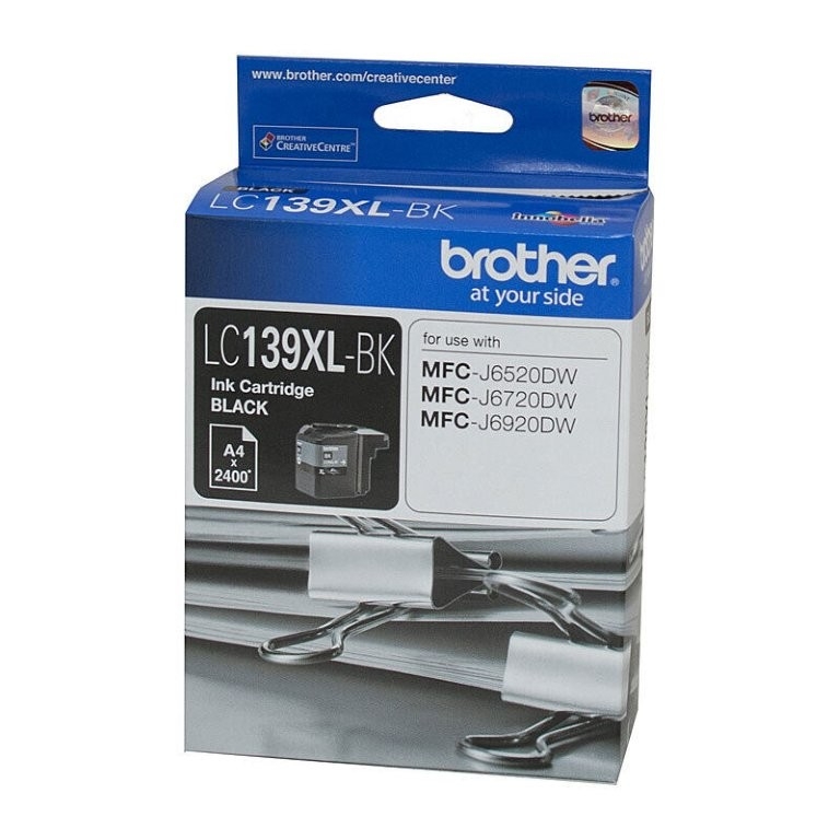 Brother LC139XL Black Ink Cart - up to 2400 pages