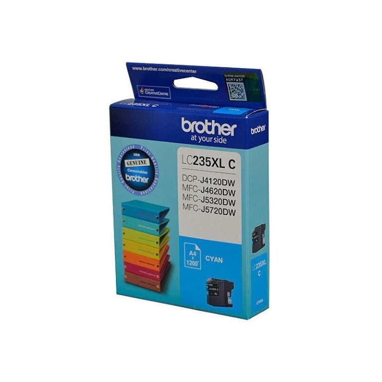 Brother LC235XL Cyan Ink Cart - Up to 1,200 pages
