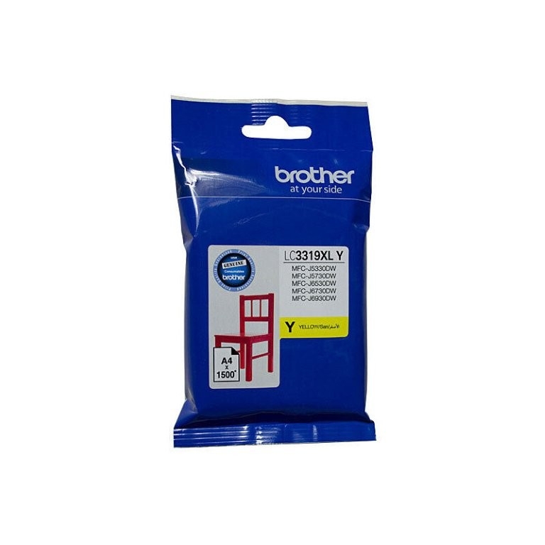 Brother LC3319XL Yellow Ink Cart - up to 1500 pages