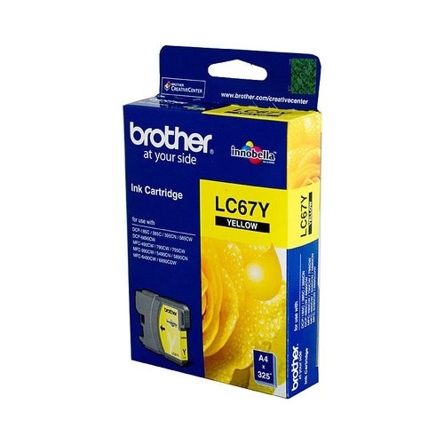 Brother LC67 Yellow Ink Cart - 325 pages