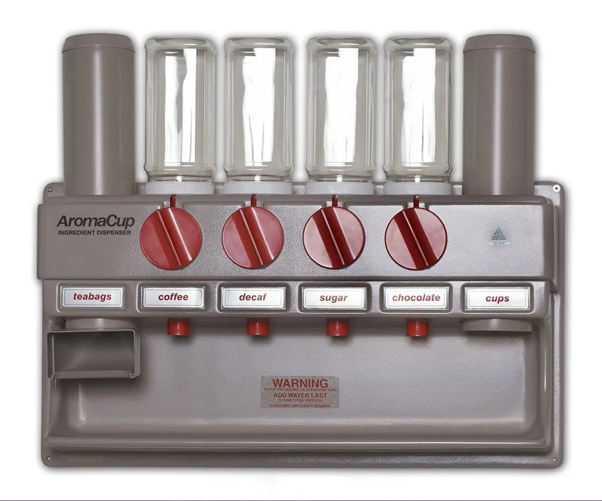 Aromacup AC600S 1 Cup + 4 X Ingredient Dispenser + 1 X Teabag Chute