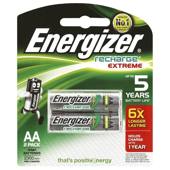 Energizer Rechargable Battery AA - Pkt 2