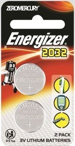 Energizer Battery Lithium CR2032- Pkt 2