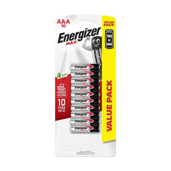 Energizer Max Battery AAA - Pkt 10