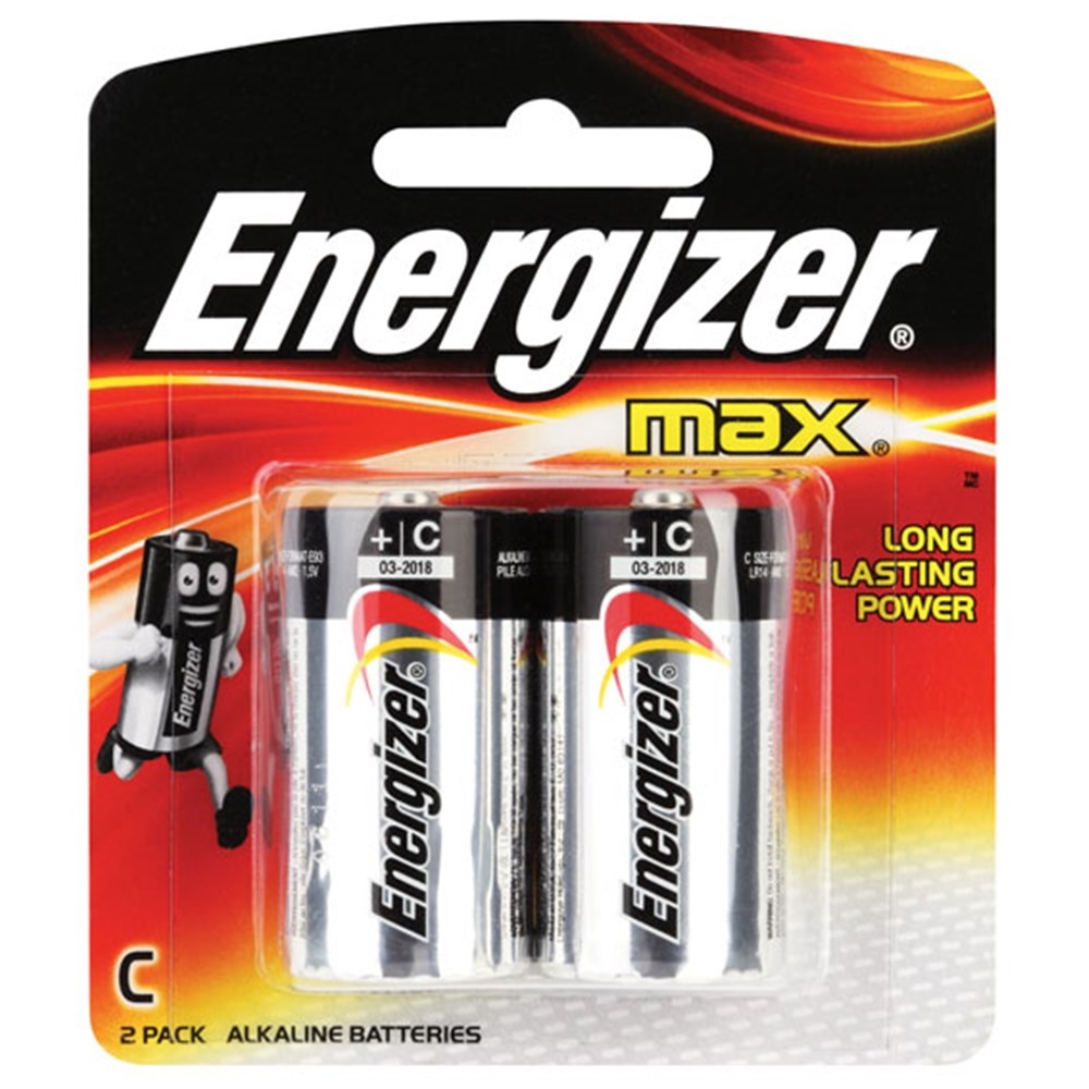 Energizer Max Battery C - Pkt 2