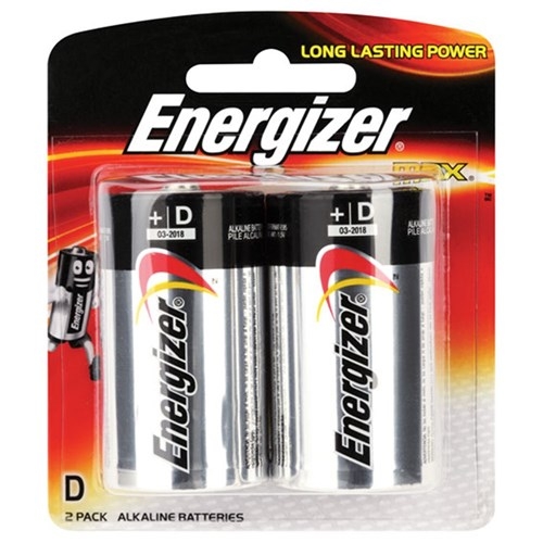 Energizer Max Battery D Bulk -Pkt 2